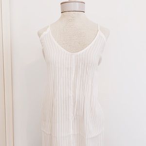 White linen maxi dress